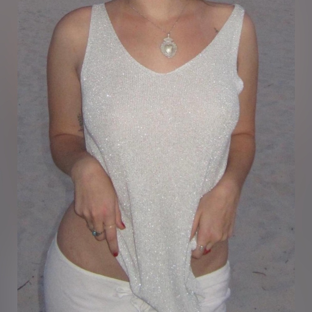 Elegant Sparkly Sleeveless Top